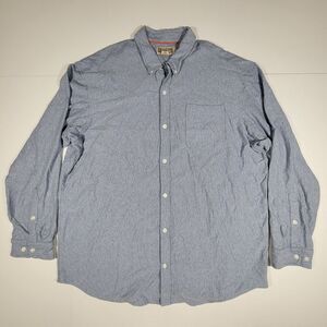 Duluth Trading Men's Long Sleeve Button Down Cotton Stretch Relaxed 2XL‎